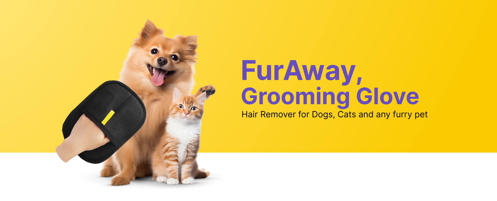 FurAway Grooming Glove, hair remover for dogs and cats