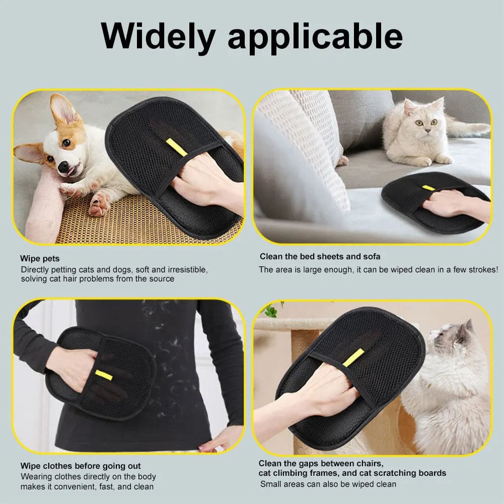 FurAway Pet Grooming Glove – Uses Collage